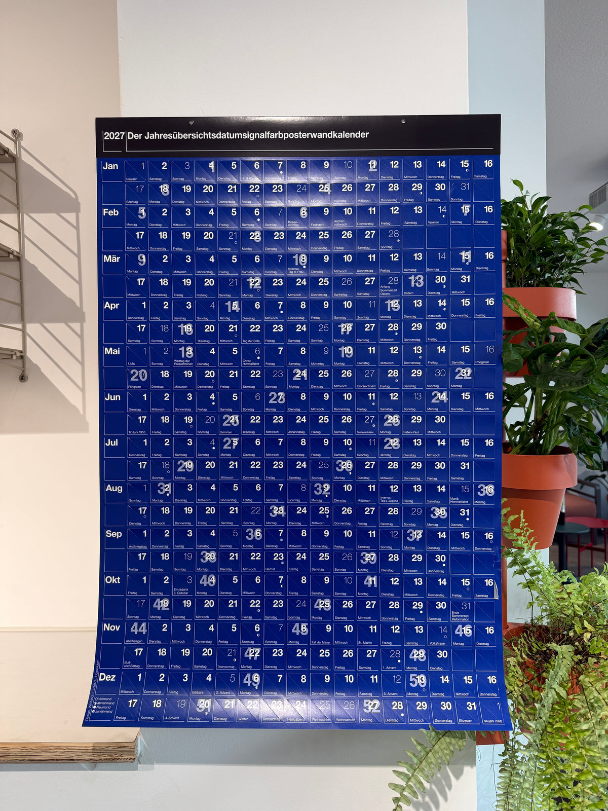 habit Jahresübersichtsdatumsignalfarbposterwandkalender 2027