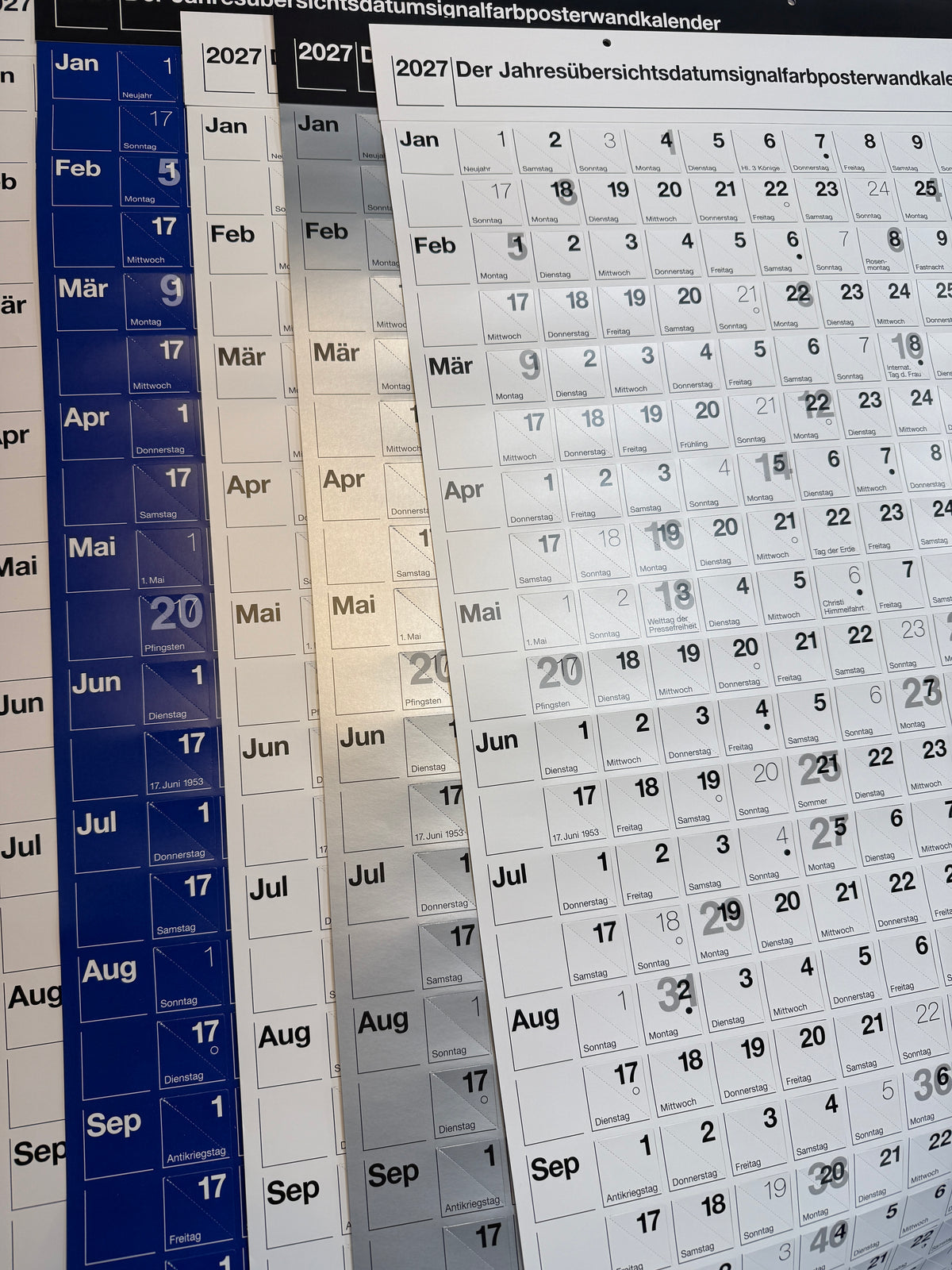 habit Jahresübersichtsdatumsignalfarbposterwandkalender 2027