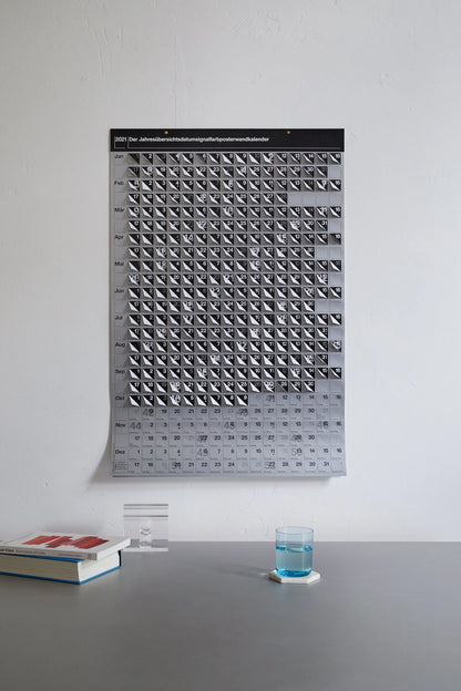 habit Jahresübersichtsdatumsignalfarbposterwandkalender 2026