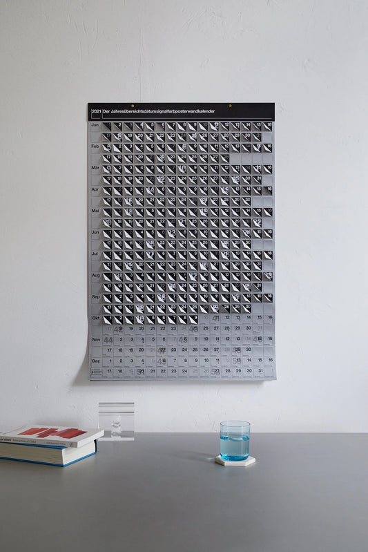 habit Jahresübersichtsdatumsignalfarbposterwandkalender