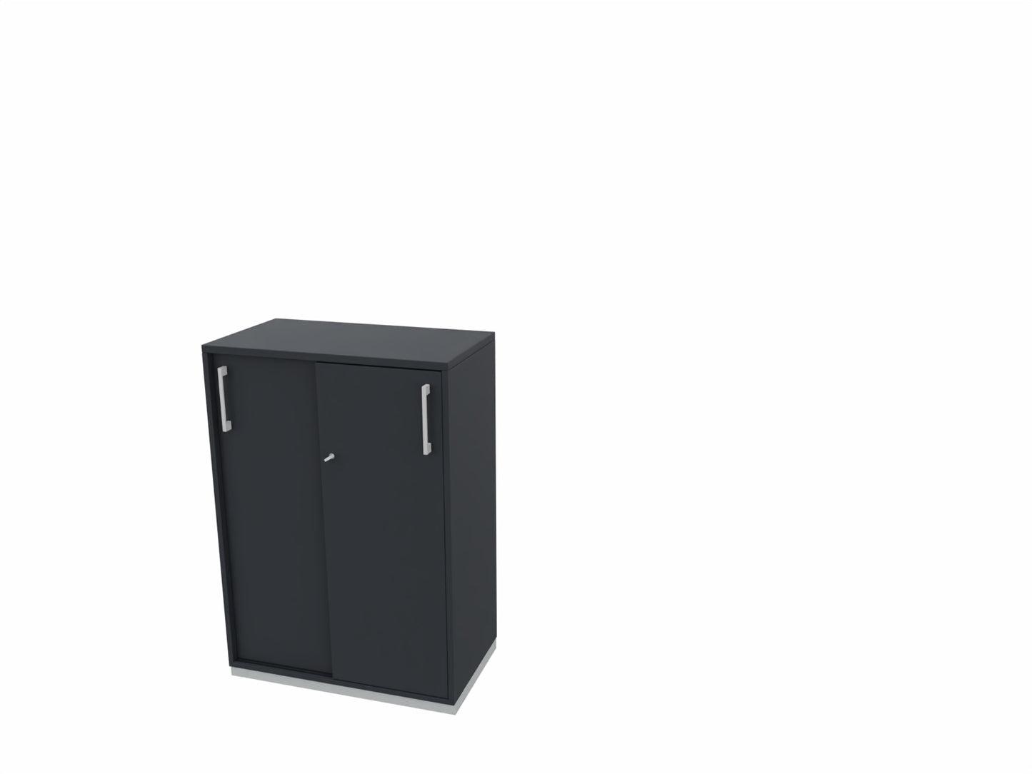 Palmberg Prisma 2 Schiebetürenschrank - 3OH - Breite 80 cm